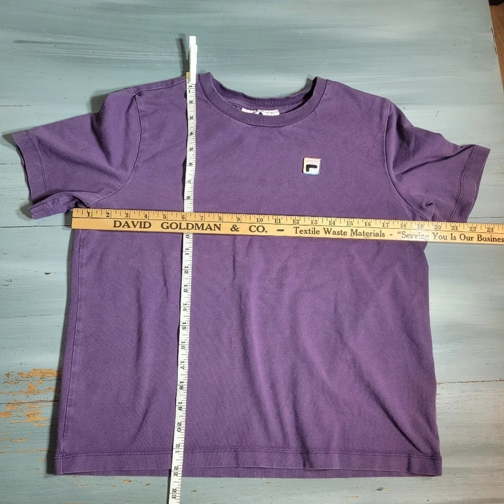 Fila Cropped Purple T-Shirt sz S - Picture 4 of 9